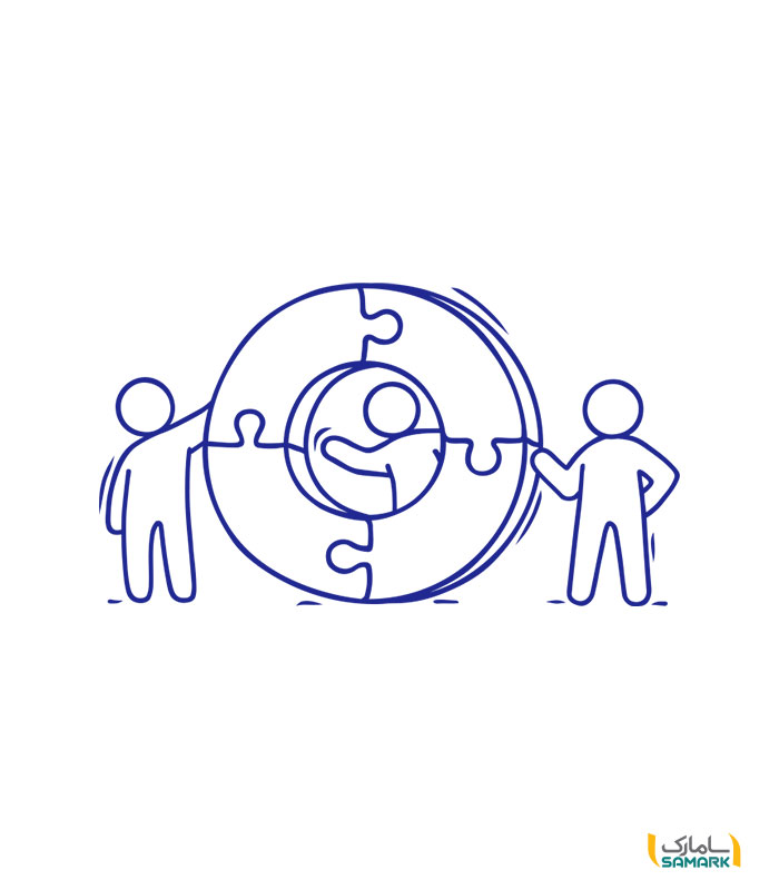 استیکر کار تیمی office teamwork 1