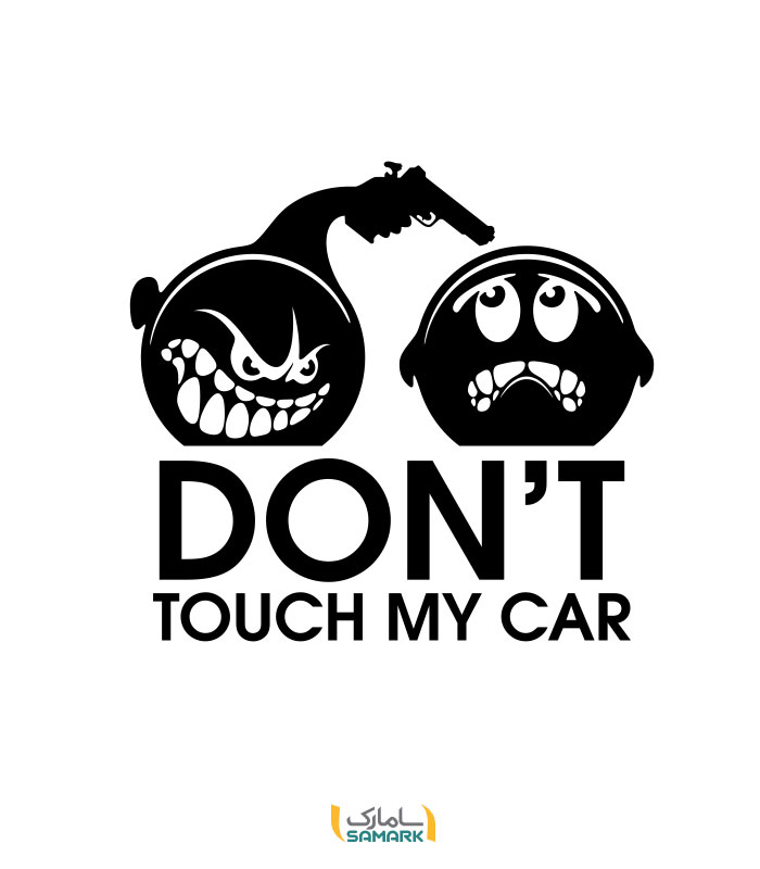 استیکر dont touch my car