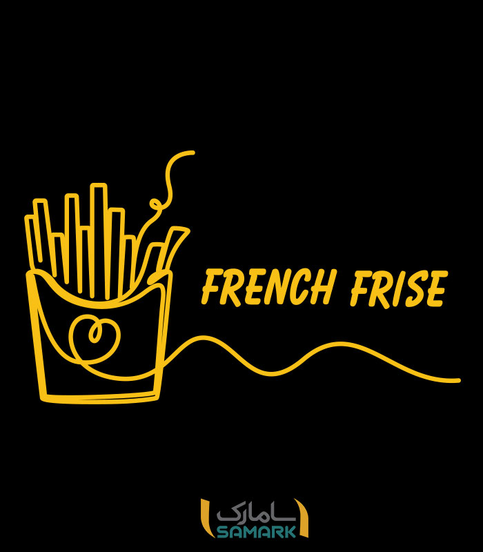 استیکر سیب زمینی سرخ کرده french frise کد 01