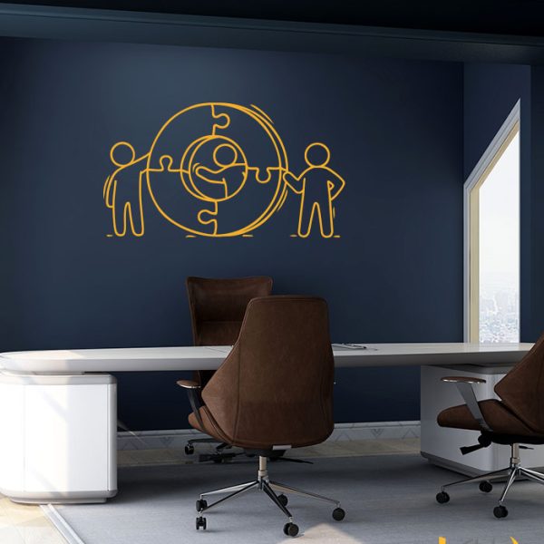 استیکر کار تیمی office teamwork 1