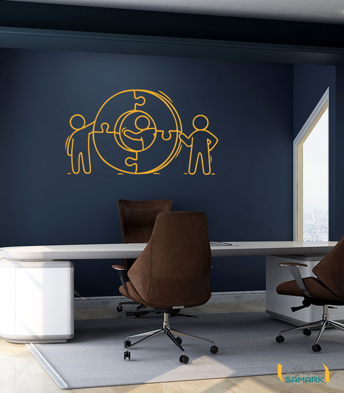 استیکر کار تیمی office teamwork 1