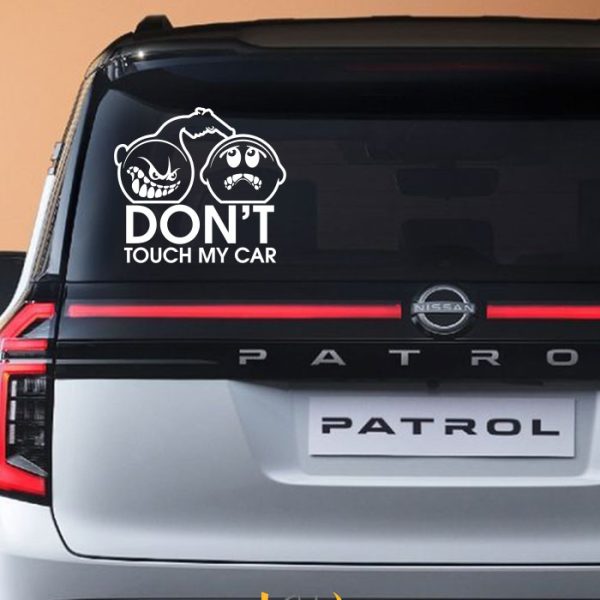 استیکر dont touch my car