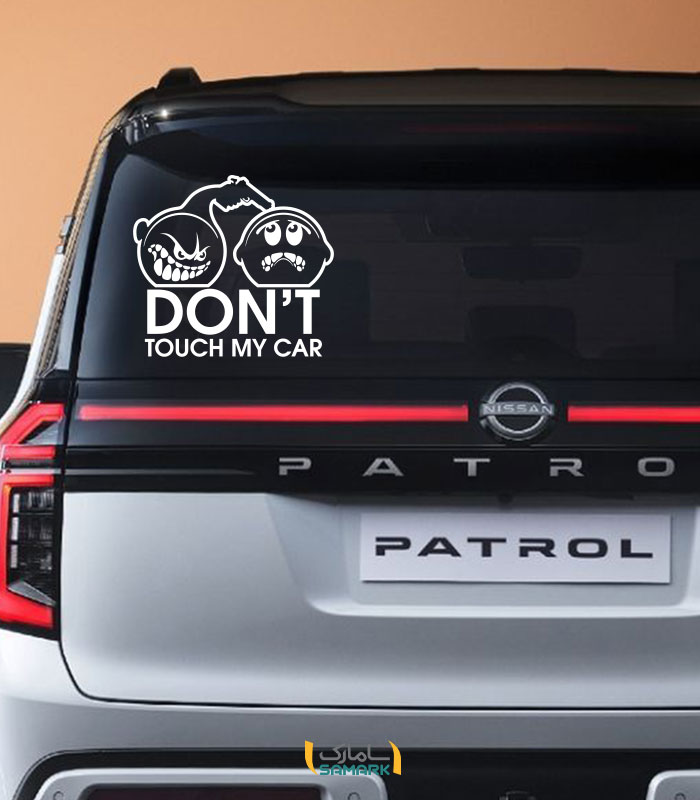 استیکر dont touch my car