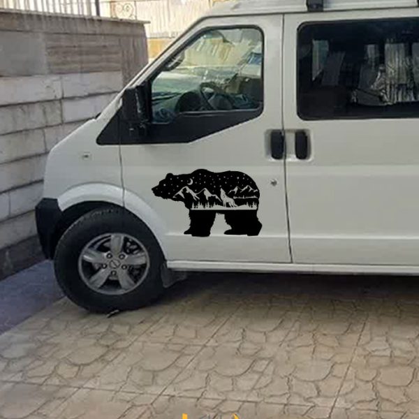 استیکر آفرودی کمپری طرح خرس