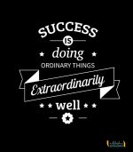 استیکر دیواری انگیزشی Success is Doing Ordinary Things Extraordinarily Well
