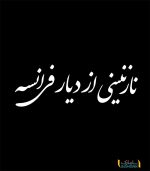 نوشته پشت ماشینی | نازنینی از دیار فرانسه