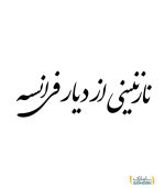 نوشته پشت ماشینی | نازنینی از دیار فرانسه