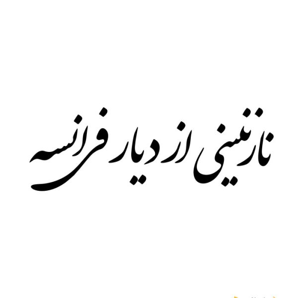 نوشته پشت ماشینی | نازنینی از دیار فرانسه
