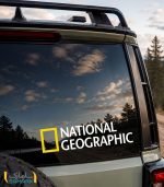 استیکر نشنال جئوگرافیک (National Geographic) | نماد اصیل ماجراجویی برای ماشین‌های آفرود و کمپر