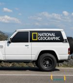 استیکر نشنال جئوگرافیک (National Geographic) | نماد اصیل ماجراجویی برای ماشین‌های آفرود و کمپر