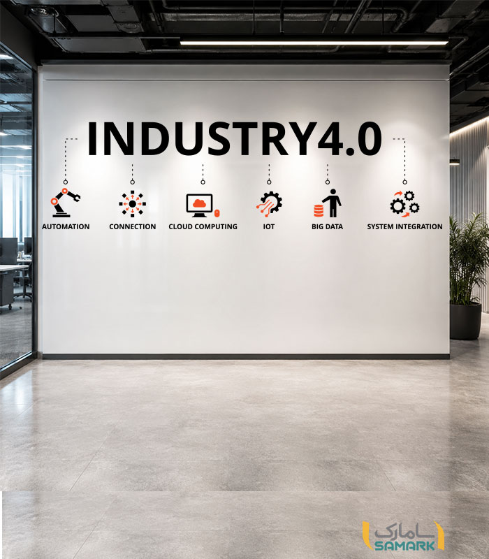 استیکر دیواری Industry 4.0
