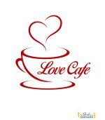 استیکر کافیشاپ love cafe - Image 2