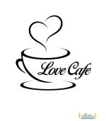 استیکر کافیشاپ love cafe