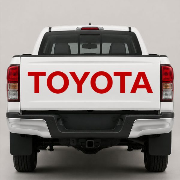 استیکر لوگوی toyota برای درب بار وانت