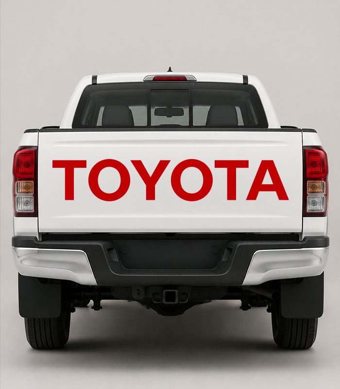 استیکر لوگوی toyota برای درب بار وانت
