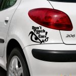 برچسب dont touch my car