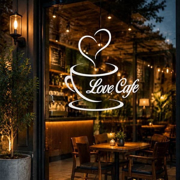 استیکر کافیشاپ love cafe