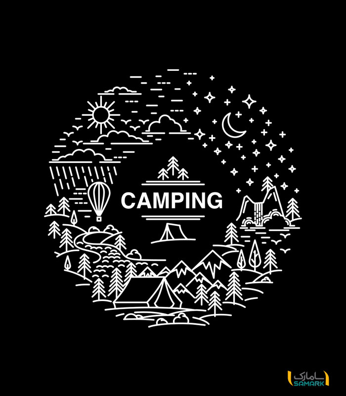 استیکر camping کمپینگ